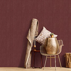 Galerie Wallcoverings Product Code G67822 - Ambiance Wallpaper Collection - Red Gold Colours - Tip Texture Design