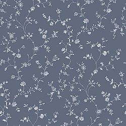 Galerie Wallcoverings Product Code G67863 - Miniatures 2 Wallpaper Collection - Blue White Colours - Floral Trail Design