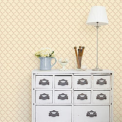 Galerie Wallcoverings Product Code G67904 - Miniatures 2 Wallpaper Collection - Cream Red Brown Colours - Small Rose Trail Design
