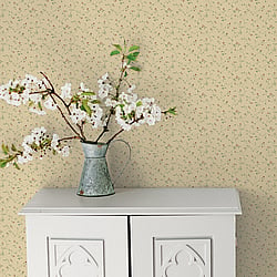 Galerie Wallcoverings Product Code G67921 - Miniatures 2 Wallpaper Collection - Cream Green Pink Blue Colours - Small Floral Trail Design