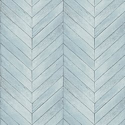 Galerie Wallcoverings Product Code G67995 - Organic Textures Wallpaper Collection - Turquoise Colours - Chevron Wood Design