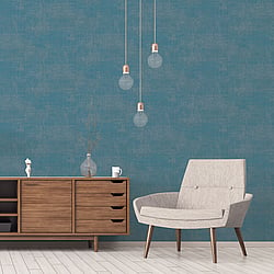 Galerie Wallcoverings Product Code G78257 - Atmosphere Wallpaper Collection - Turquoise Colours - Metallic Linen Design
