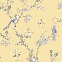 Galerie Wallcoverings Product Code G78494 - Secret Garden Wallpaper Collection -  Classic Bird Trail Design