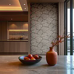 Galerie Wallcoverings Product Code HZ62037 - Horizon Wallpaper Collection - Beige Brown Metallic Colours - Wide Fan Design