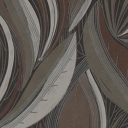 Galerie Wallcoverings Product Code HZ62065 - Horizon Wallpaper Collection - Beige Brown Metallic Colours - Flowing Leaf Design