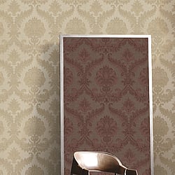 Galerie Wallcoverings Product Code IS33334 - Italian Silks And Damasks Wallpaper Collection - Copper Colours - Damasco Imperiale Design