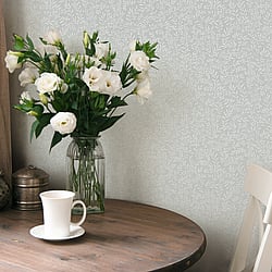 Galerie Wallcoverings Product Code MC61002 - Maison Charme Wallpaper Collection - Grey, White Colours - Ditsy leaf is a perfectly balanced wallpaper featuring intricate leaf sprigs, created in a beautiful muted tone colour palette this elegant design is bound to add charm to any living space. Design