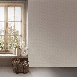 Galerie Wallcoverings Product Code MC61046 - Maison Charme Wallpaper Collection - Cream, Grey, Pink Colours - A delicate vintage design inspired by countryside cottage gardens, set on a subtle diamond background. Uniform clusters of detailed roses is distributed in a repetitive pattern to enhance this paper's playful and cute aesthetic. Add to your scheme if you are after a country twist!  Design