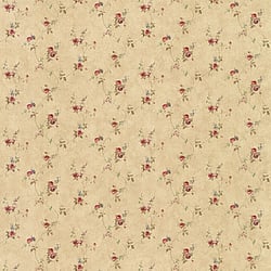 Galerie Wallcoverings Product Code PF38119 - Pretty Prints Wallpaper Collection - Dk. Beige, Red, Green, Blue Colours - Laura's Trail Design