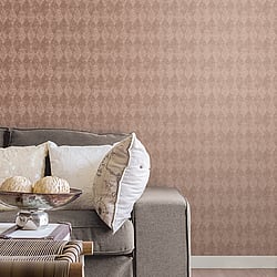 Galerie Wallcoverings Product Code SB37923 - Simply Silks 4 Wallpaper Collection - Rose Gold Metallic Colours - Harlequin Design