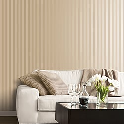Galerie Wallcoverings Product Code SK34759 - Simply Silks 4 Wallpaper Collection - Brushed Metallic Gold Colours - Matte Shiny Stripe Design
