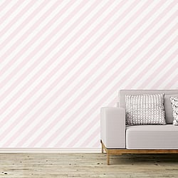Galerie Wallcoverings Product Code ST36918 - Simply Stripes 3 Wallpaper Collection - Pink Colours - Diagonal Stripe Design