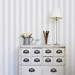 Galerie Wallcoverings Product Code SY33917 - Simply Stripes 2 Wallpaper Collection - Multi-Grey Colours - Tent Stripe Design