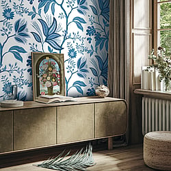 Galerie Wallcoverings Product Code TJ41102 - Mulberry Tree Wallpaper Collection - Blue Colours - Kew Design