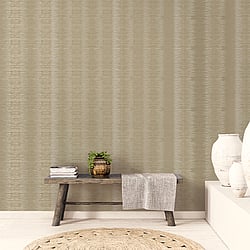 Galerie Wallcoverings Product Code W78196 - Metallic Fx Wallpaper Collection - Gold Colours - Metallic Layered Stripe Design