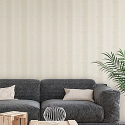 Galerie Wallcoverings Product Code W78199 - Metallic Fx Wallpaper Collection - Cream Beige Colours - Metallic Layered Stripe Design