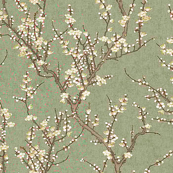 Galerie Wallcoverings Product Code 1903-4 - Spring Blossom Wallpaper Collection - Green Colours -  