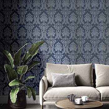 Galerie Wallcoverings Product Code 28809 - Italian Style Wallpaper Collection - Blue Colours -  