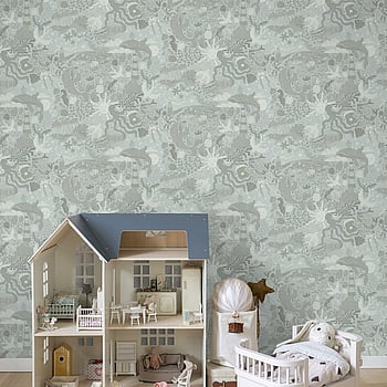 Galerie Wallcoverings Product Code 29017 - Resan Wallpaper Collection - Green Colours -  