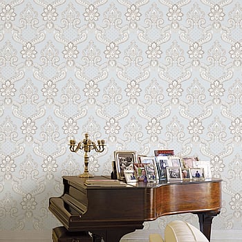 Galerie Wallcoverings Product Code 42501 - Opulence Wallpaper Collection - Grey Colours -  