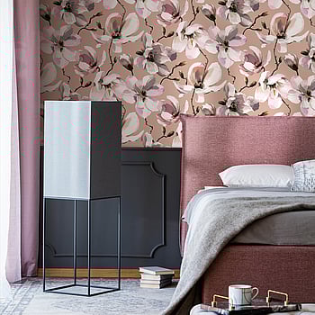 Galerie Wallcoverings Product Code 47465 - The New Design Book Wallpaper Collection - Brown, White, Rose Colours -  