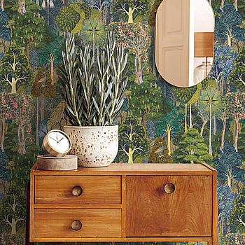 Galerie Wallcoverings Product Code 47650 - Heritage Wallpaper Collection - green Colours -  