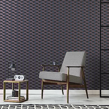 Galerie Wallcoverings Product Code 51211 - Universe Wallpaper Collection - Blue Black Bronze Colours -  