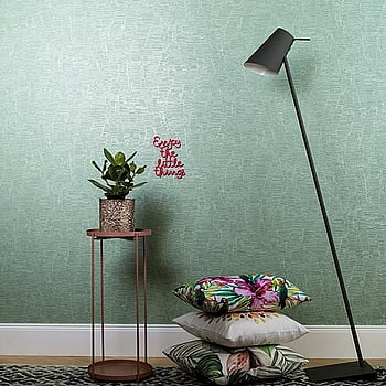 Galerie Wallcoverings Product Code 59111 - The Textures Book Wallpaper Collection - Green Blue Silver Colours -  