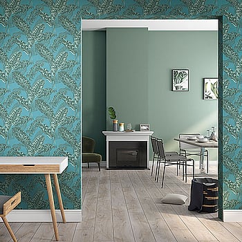 Galerie Wallcoverings Product Code 6769-60 - Imagine Wallpaper Collection - Turquoise Green Colours -  