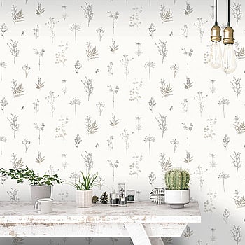 Galerie Wallcoverings Product Code 7341 - Evergreen Wallpaper Collection - Grey Colours -  