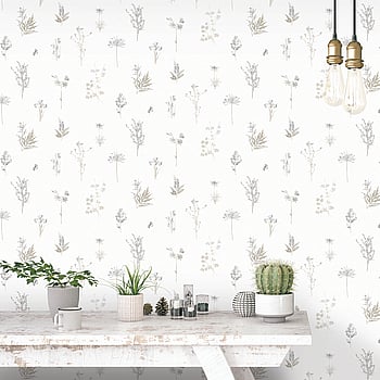 Galerie Wallcoverings Product Code 7341 - Evergreen Wallpaper Collection - Grey Colours -  