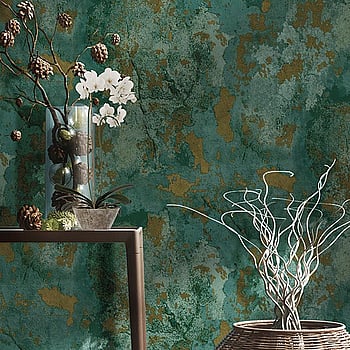 Galerie Wallcoverings Product Code 9785 - Italian Textures 2 Wallpaper Collection - Dark Green Gold Colours -  