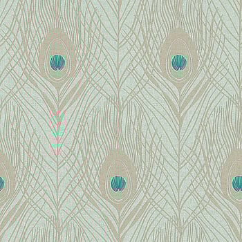 Galerie Wallcoverings Product Code AC60005 - Absolutely Chic Wallpaper Collection - Blue Green Metallic Colours -  