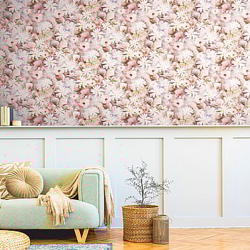 Galerie Wallcoverings Product Code BW51029 - Blooming Wild Wallpaper Collection - Pink Lilac White Colours -  