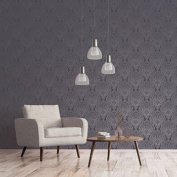 Galerie Wallcoverings Product Code DWP0247-01 - Emporium Wallpaper Collection - Purple Silver Colours -  