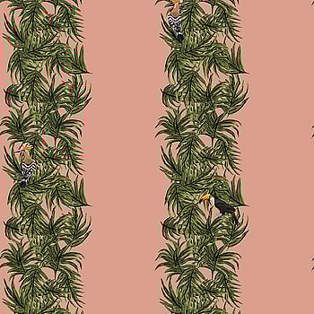 Galerie Wallcoverings Product Code ED13139 - Ted Baker Eden Wallpaper Collection - Pink Green Orange Black Colours -  