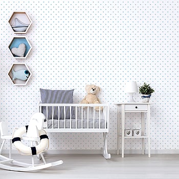 Galerie Wallcoverings Product Code G56550 - Just 4 Kids 2 Wallpaper Collection - Blue White Colours -  