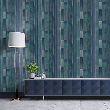 Galerie Wallcoverings Product Code G56575 - Texstyle Wallpaper Collection - Turquoise Navy Colours -  