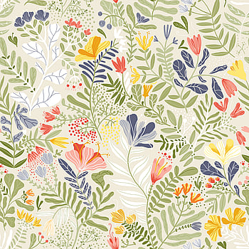 Galerie Wallcoverings Product Code S55011 - Sommarang Wallpaper Collection - Green Multi-coloured Colours -  