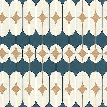 Galerie Wallcoverings Product Code SK21117 - Skandinavia 2 Wallpaper Collection - Blue Gold Cream Colours -  