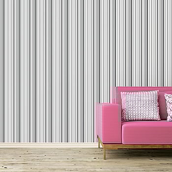 Galerie Wallcoverings Product Code SY33962 - Simply Stripes 3 Wallpaper Collection - Black Grey Colours -  