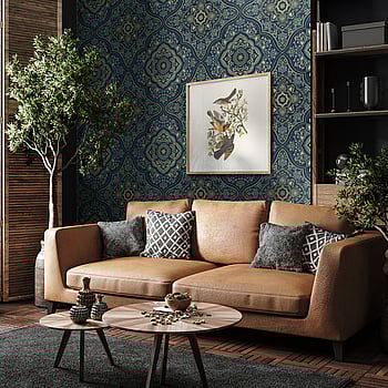 Galerie Wallcoverings Product Code TJ41212 - Mulberry Tree Wallpaper Collection - Blue Colours -  