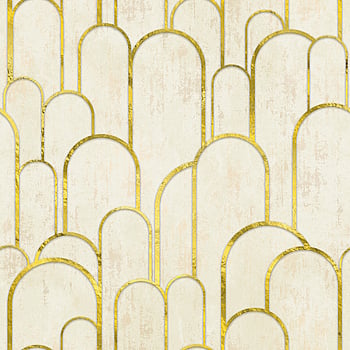Galerie Wallcoverings Product Code WH45224M - Welcome Home Murals Wallpaper Collection - Cream, Yellow, Metallic Colours -  